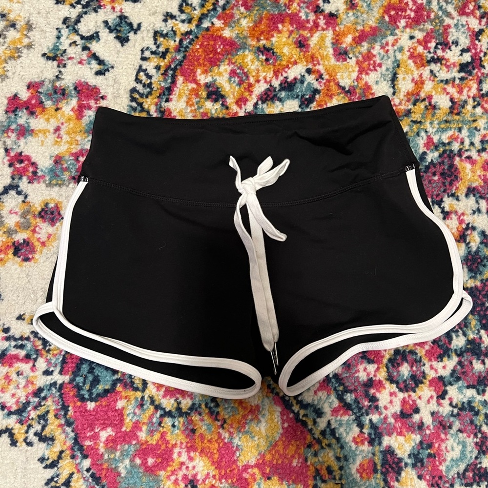 SAVAGE barbell Varsity booty shorts